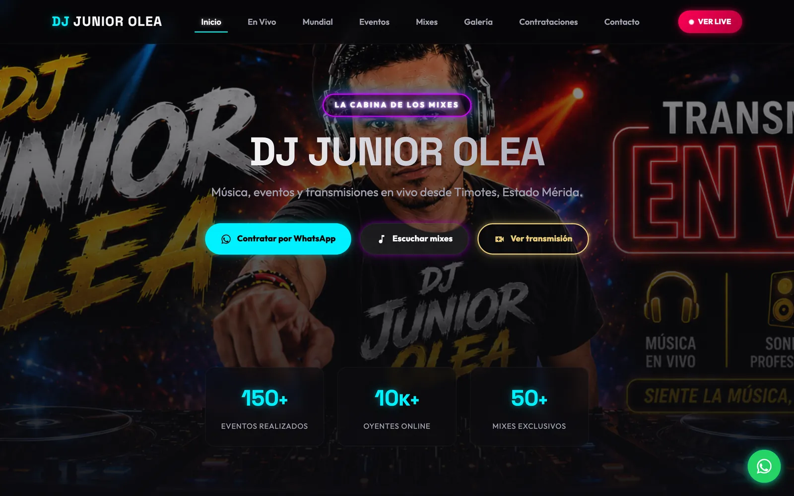 Portada de djjuniorolea.com